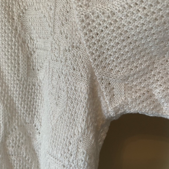 Vintage Kenneth Too! White Knit Top - Picture 7 of 8